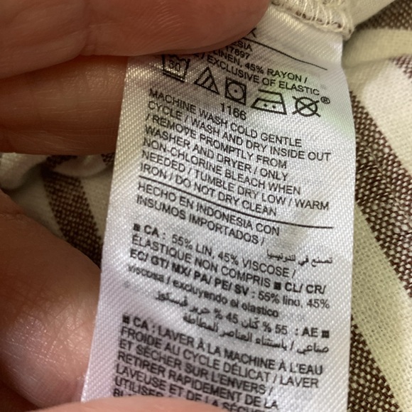 Old Navy brown/gray and cream Striped Jumpsuit with Relaxed Fit - Picture 7 of 7